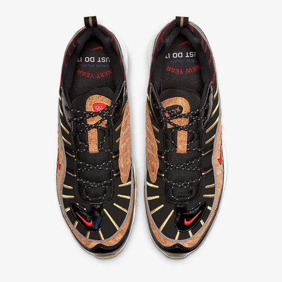 Nike Air Max 98 "New Year" Black Cork Red - Picture 2 of 3